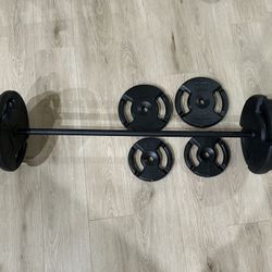 Step Fitness Bar And Weights 