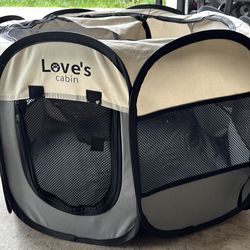 Small dog pop up kennel