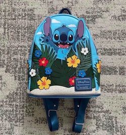 Disney Parks Stitch Hide-And-Seek Loungefly Mini Backpack in excellent condition