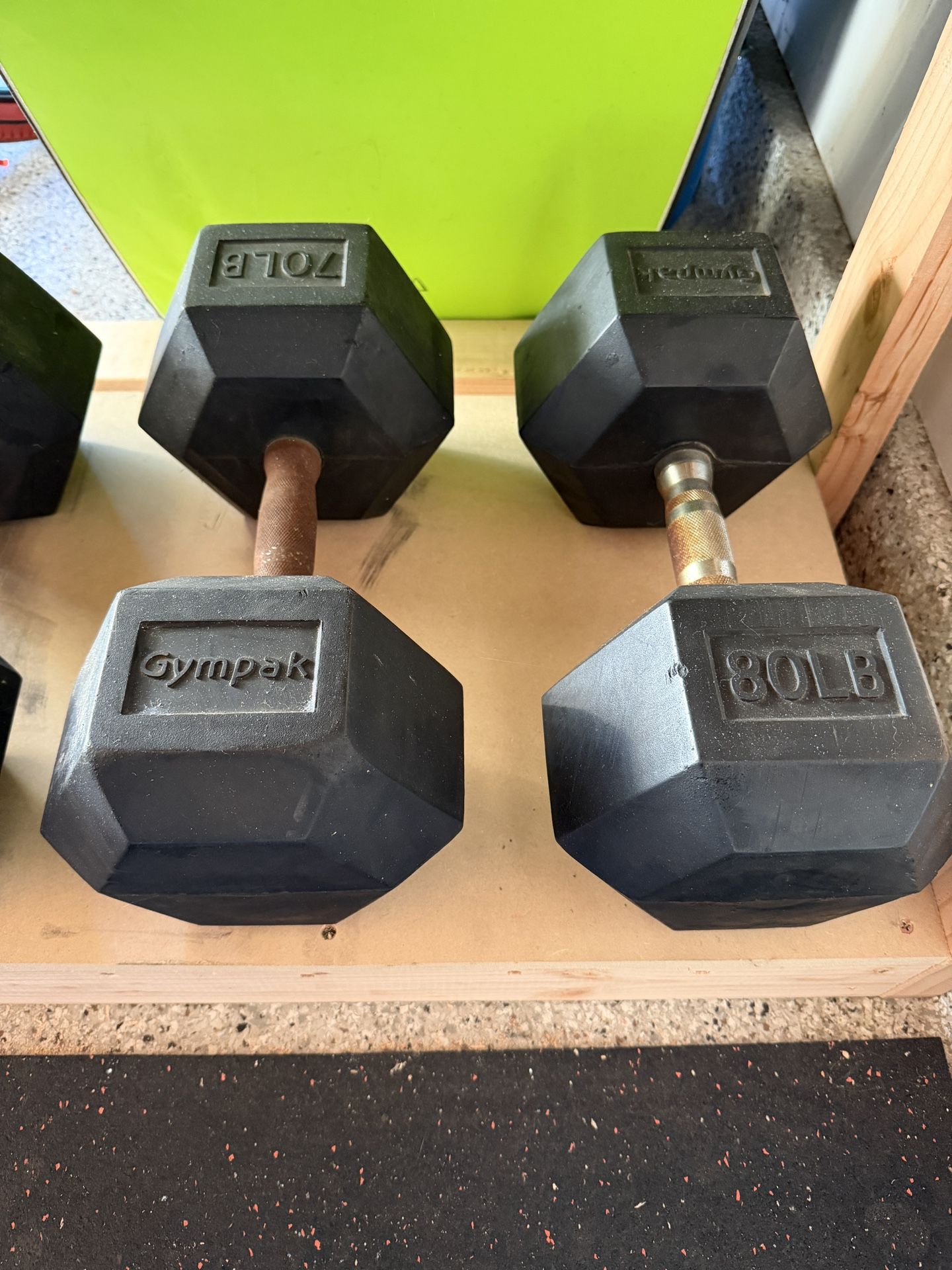 Single 80 Lb Dumbbell