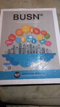 INTRODUCTION TO BUSINESS  BY KELLY &WILLIAMS   ;BUSN¹⁰