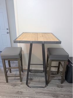 Bar height table stool n chairs