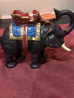 Elephant Cast Iron Piggy Bank