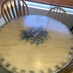 Round Table With Rustic Design 