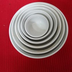 Set Of 6 French White Ramekins