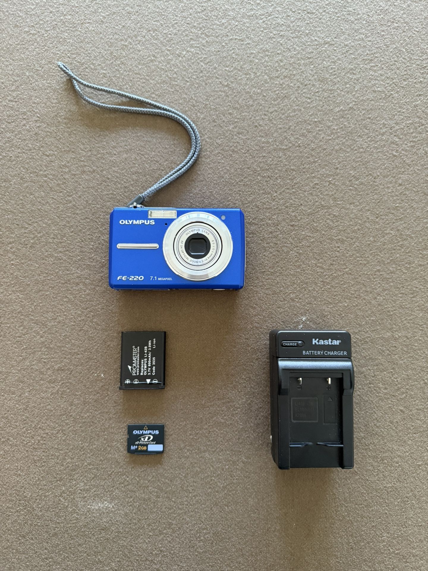 Olympus FE-220 7.1mp Digital Camera (Blue)