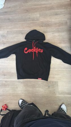 Black And Red Logo Cookie Hoodie