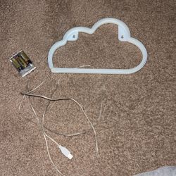 Blue Neon Cloud Light