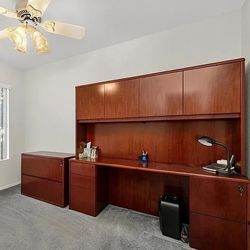 Office Desk And File Cabinet