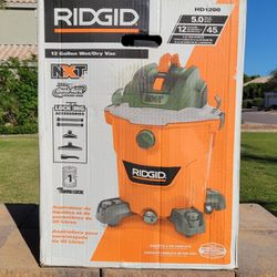 RIDGID 12 Gallon 5.0 Peak HP NXT Wet/Dry Shop Vacuum