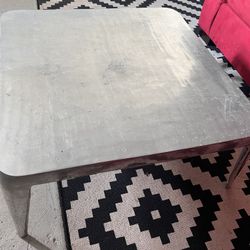 CB2 Sterling Coffee Table in Silver Metal