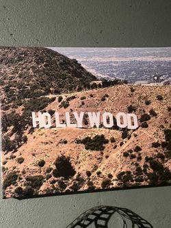 Hollywood sign print canvas 19x14