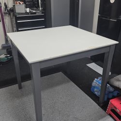 Square Table w/ Glass Top