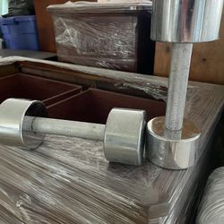 10 LB Chrome Dumbbells 