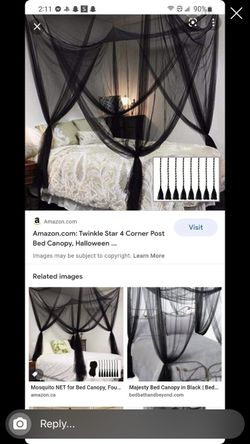 Black Canopy For Bed 