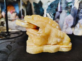 Yellow Calcite Money Toad