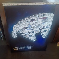 Millennium Falcon Glow In The Dark Canvas Photo