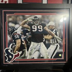 JJ Watt Picture Frame Autograph 