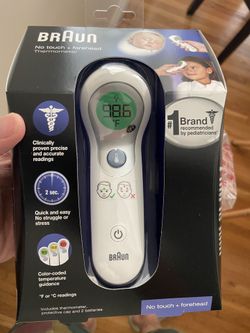 Braun no touch thermometer new