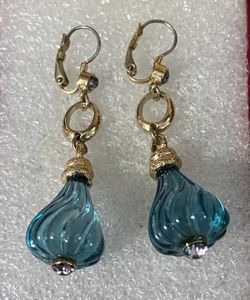 Aretes Gold Fillet Piedra Joyas Antiguos 