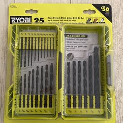 Ryobi Black Oxide 25 Pc Drill Bit Set