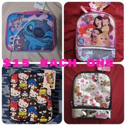 DISNEY STITCH, PRINCESS, LOL SURPRISE OR HELLO KITTY LUNCHBAG 👆PRICE IS FOR EACH ONE 👆
