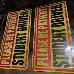 Student Driver Magnets / Imanes Para Estudiante De Manejo