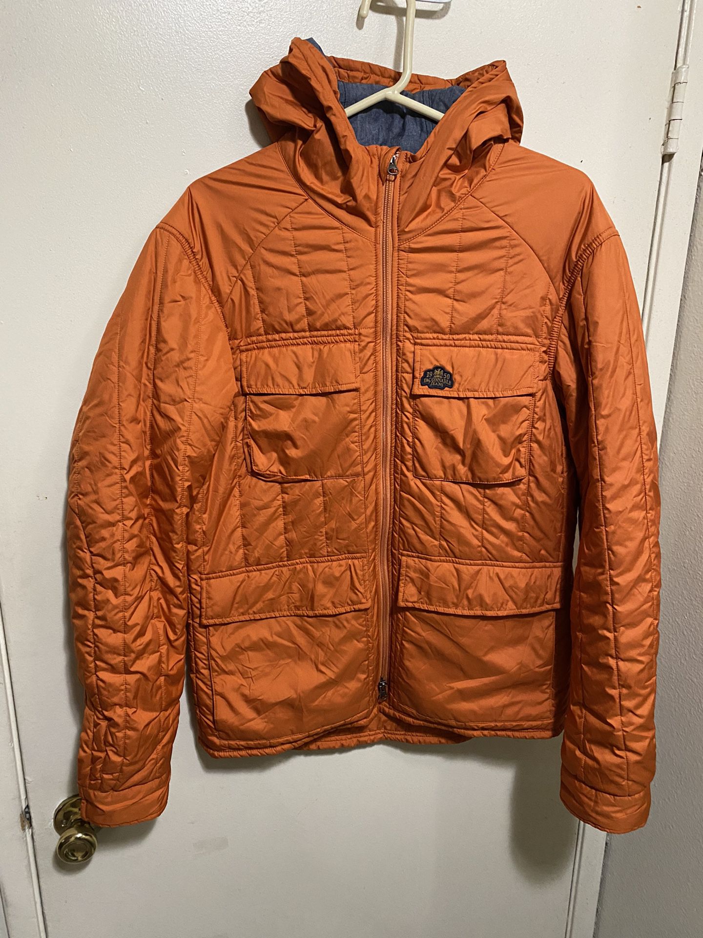 Sz Large/medium Faconnable Puffer Jacket 
