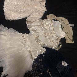 3-6 month dresses and coat for baby girl