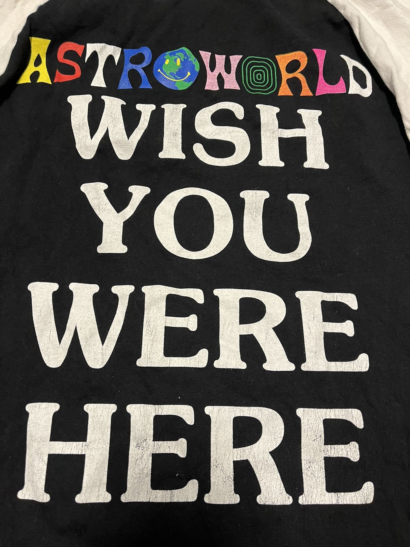 Travis Scott Astroworld Wish You Were Here two sided 2019 Tour T 