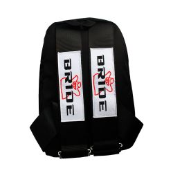 Brand New JDM Bride Racing Black Harness Adjustable Shoulder Strap Backpack