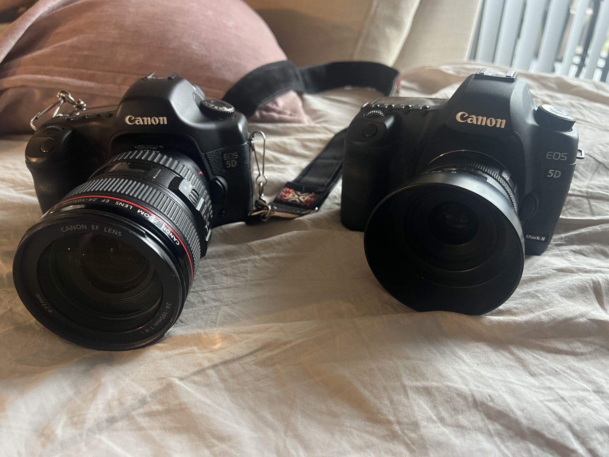 Canon 5D Mark ii & 5D Classic w/ 24-105mm f4 & 35mm f2 Lenses