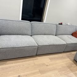 Two 3-piece sectional sofas