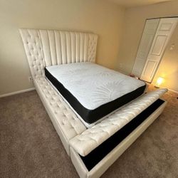 Rectangle Or Round Shaped Storage Bed Frame Queen Size Bed Frame With Storage, King Size Bed Frame With Storage Color Options 