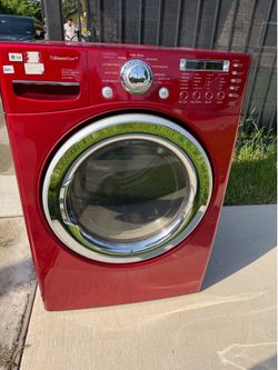 Red Gas dryer LG