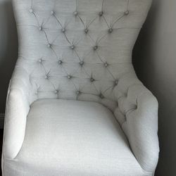 Large Upholstered Wingback Chair
