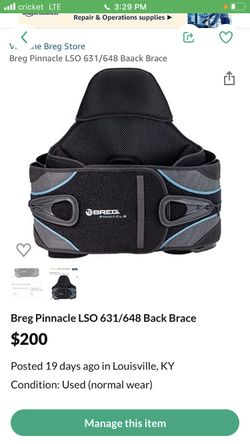 Breg Pinnacle LSO 631/648 Back Brace
