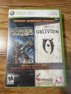 BioShock + Elder Scrolls IV: Oblivion Xbox 360 Combo Pack – CIB – Tested