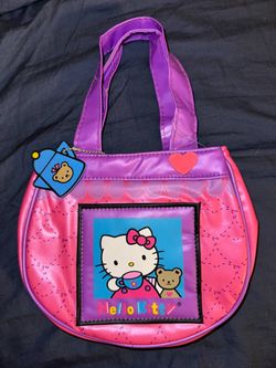 NWT VTG 90s Y2K Sanrio Smiles Hello Kitty Tiny Chum Tea Time Small Bag Purse