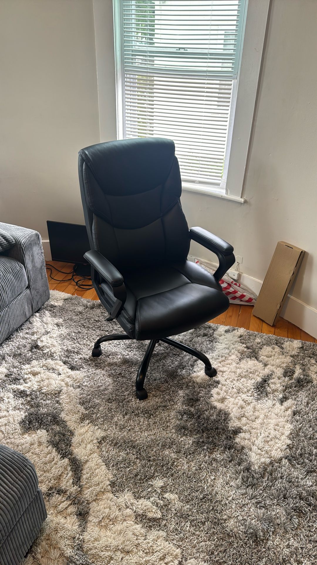 Black Leather Office Chair