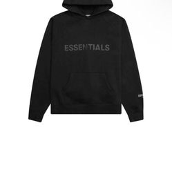 Black Essential Hoodie 