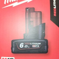 M12 Milwaukee Battery 6ah