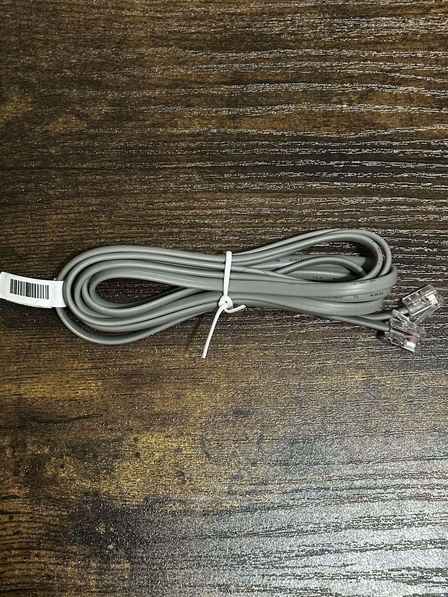 Universal RJ11 Phone Cord for Fax Machines, Landline Phones, and Modems - 6ft Cable