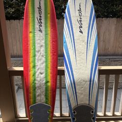 2 8ft Foam Surf Boards