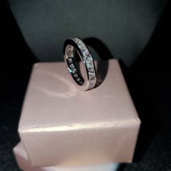 Full Eternity White Ring 4mm S925