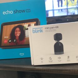 Alexa Echo  Show 8 & Blink mini pan-tilt bundle