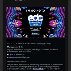 EDC Ticket