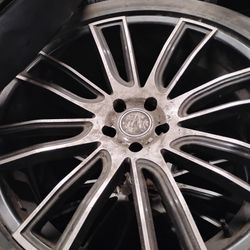 22 inch Custom Rims & Tires All 4 Available $750 I Will Power Wash Them For Free.