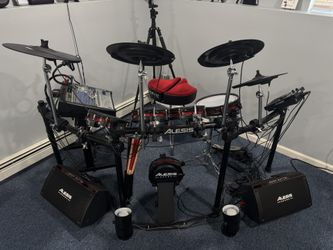 Alesis Crimson II SE 9-Piece Electronic Drum Kit With Mesh Heads + More