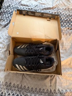 Black Afterburner 6 Speed Trap Baseball Cleats w/ Spikes
